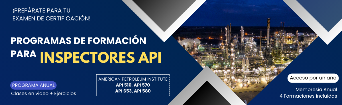 Paquete de 4 programas de formación API (Para exámenes de certificación)